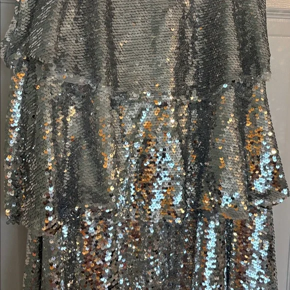 FRNCH tiered sequinned skirt - Picture 4 of 11